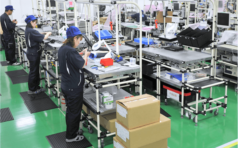 Kiểm tra, đóng gói, sản xuất linh kiện ô tô